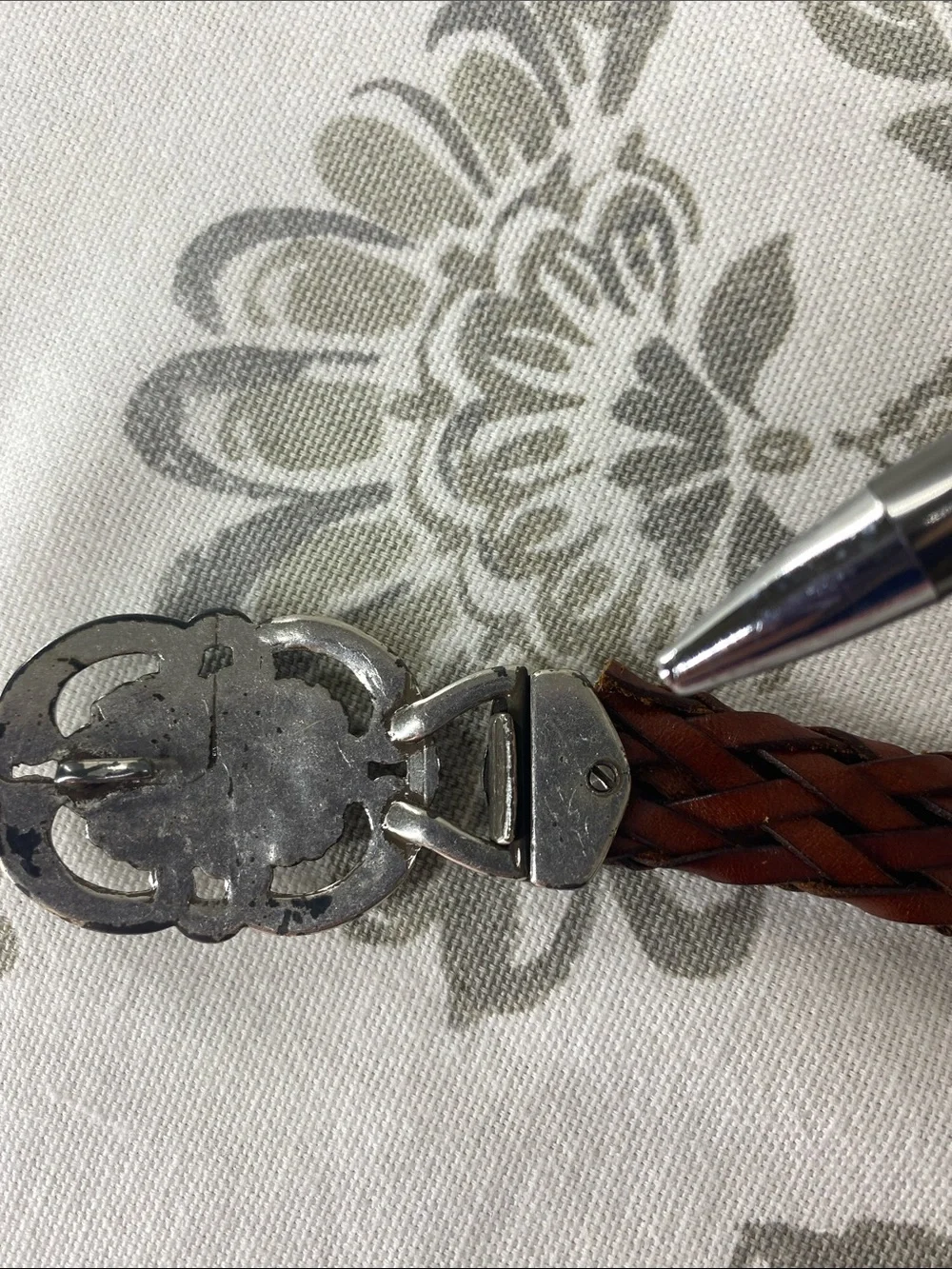 vintage Brighton leather belt  concho accents